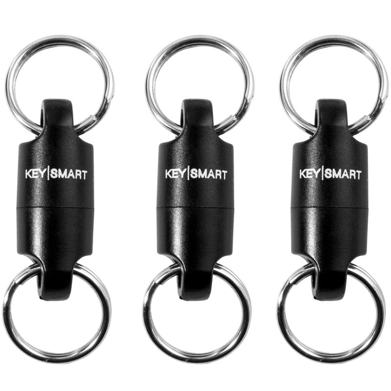 key smart مجموعة KeySmart MagConnect 3 - سلسلة مفاتيح مغناطيسية سريعة الإطلاق، سلسلة مفاتيح قابلة للفصل لمفاتيح السيارة، ملحق مغناطيسي لحامل المفاتيح للرجال والنساء (3 قطع) - Image 1